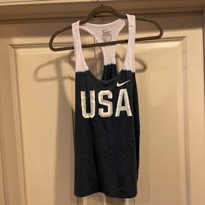 Nike - US Olympic Team collection - Blue and white "USA" tank